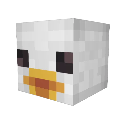 tjel Minecraft avatar head, 3D render