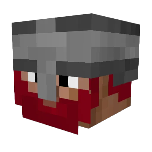 tjenna Minecraft avatar head, 3D render