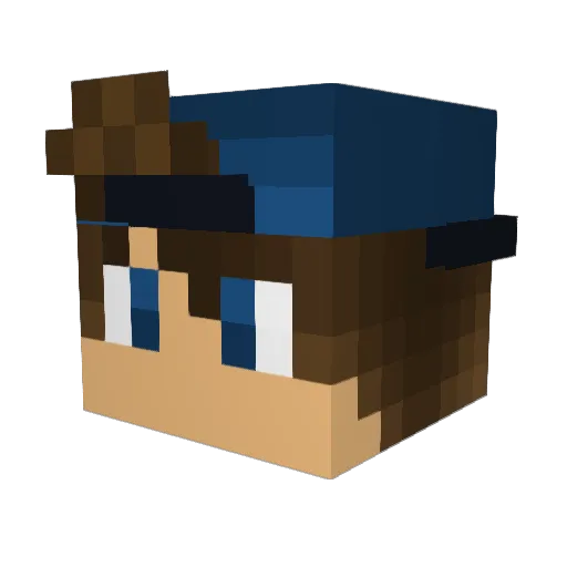 tjman31 Minecraft avatar head, 3D render