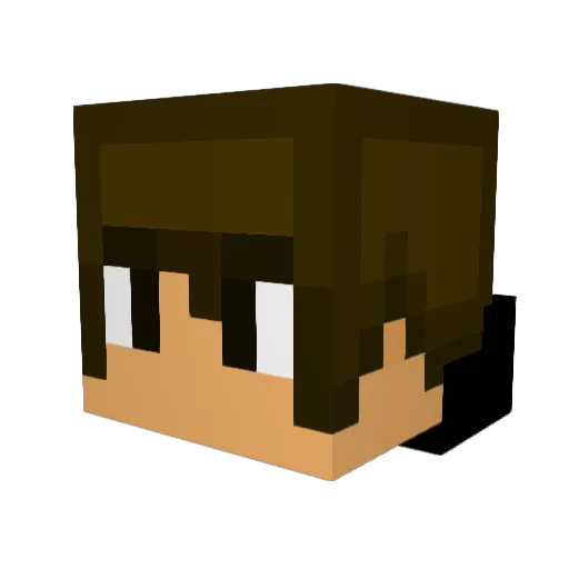 tjocksvans Minecraft avatar head, 3D render