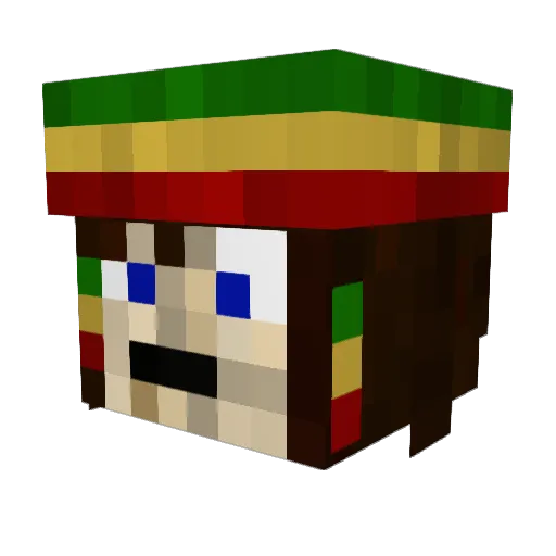 tjornum Minecraft avatar head, 3D render