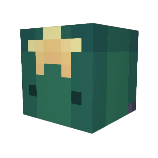 tju0532 Minecraft avatar head, 3D render