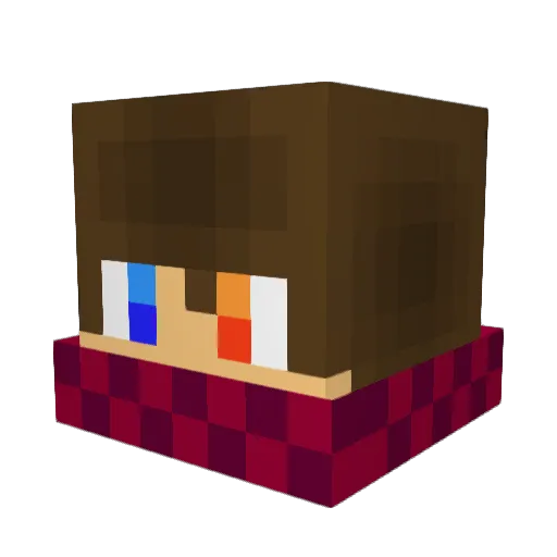 tk4125 Minecraft avatar head, 3D render