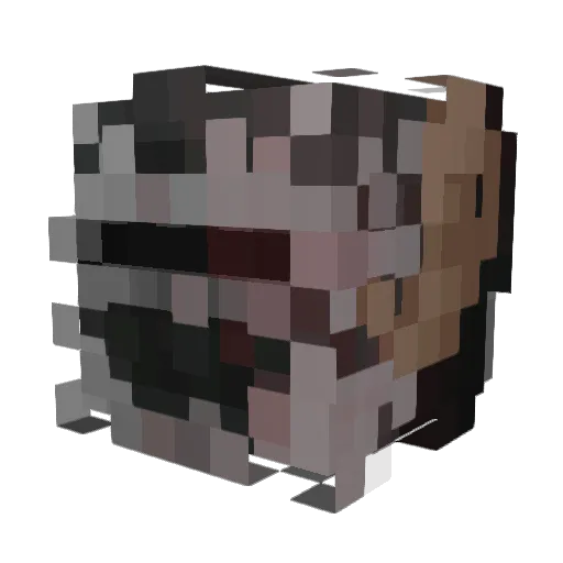 tk4522 Minecraft avatar head, 3D render