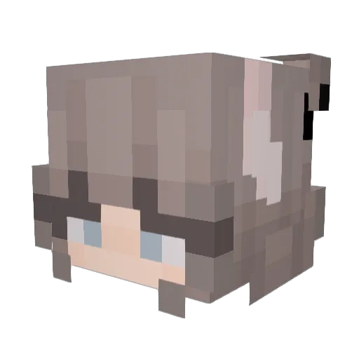 tk5610 Minecraft avatar head, 3D render