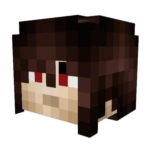 tk809 Minecraft avatar head, 3D render