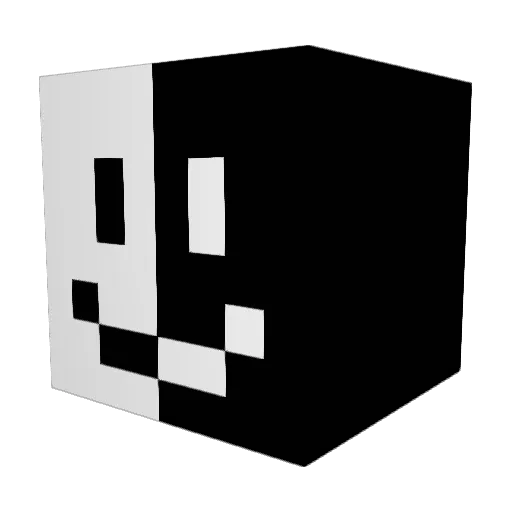 tkIdk Minecraft avatar head, 3D render
