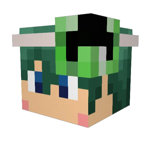 tkab1100 Minecraft avatar head, 3D render