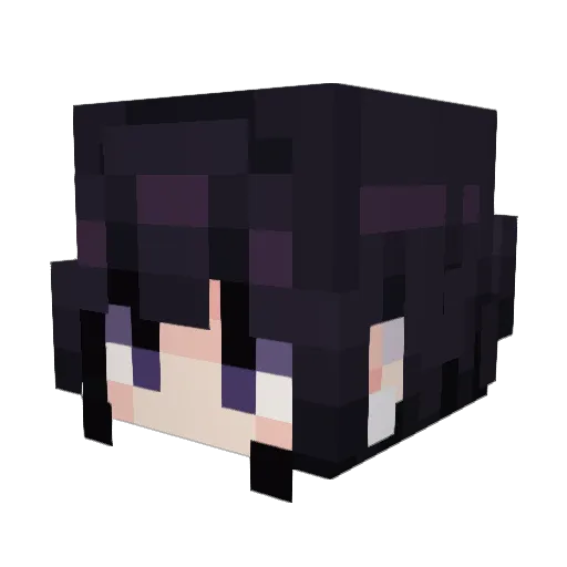 tkaruu Minecraft avatar head, 3D render