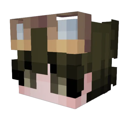 tkasumvv Minecraft avatar head, 3D render