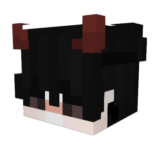 tkeekepeek Minecraft avatar head, 3D render