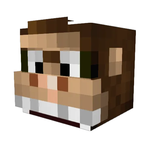tkelly2 Minecraft avatar head, 3D render