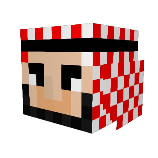tkhan91 Minecraft avatar head, 3D render