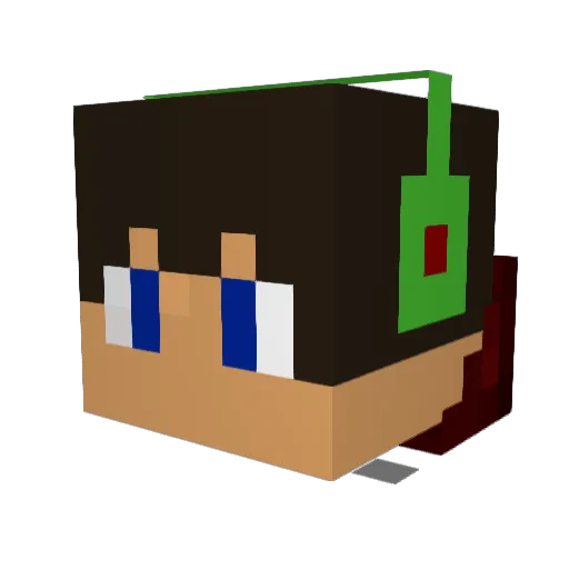 tkisc2 Minecraft avatar head, 3D render