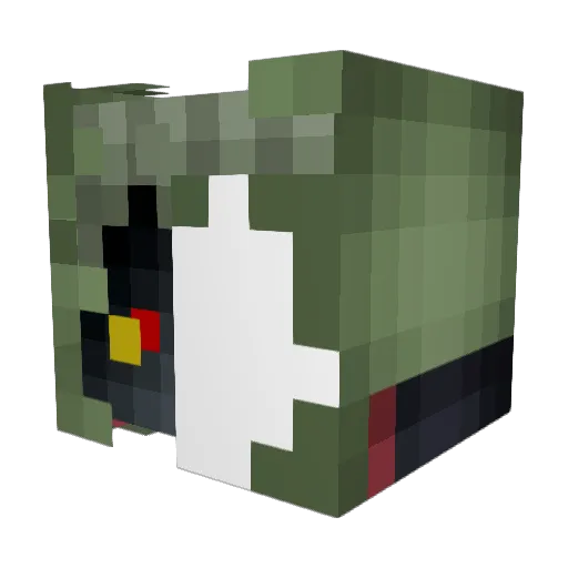tklbenja Minecraft avatar head, 3D render