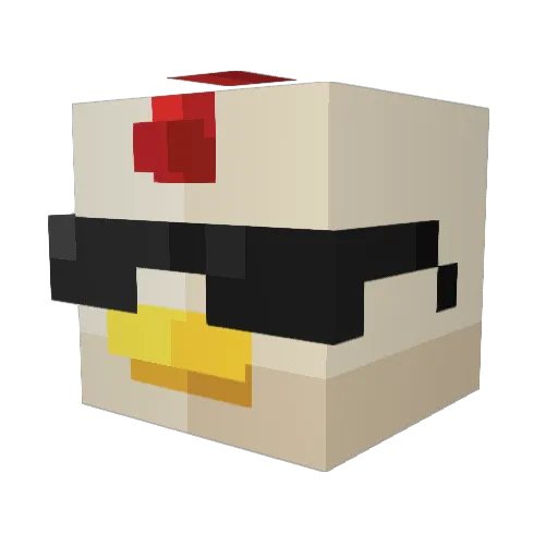 tkmn716 Minecraft avatar head, 3D render
