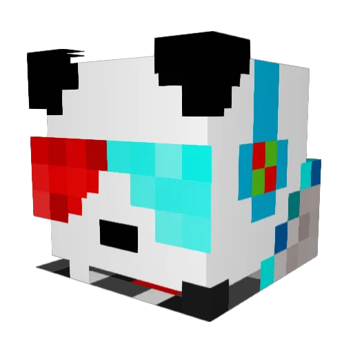 tkne Minecraft avatar head, 3D render