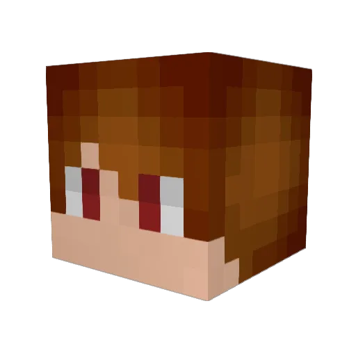 tkrtomkins Minecraft avatar head, 3D render