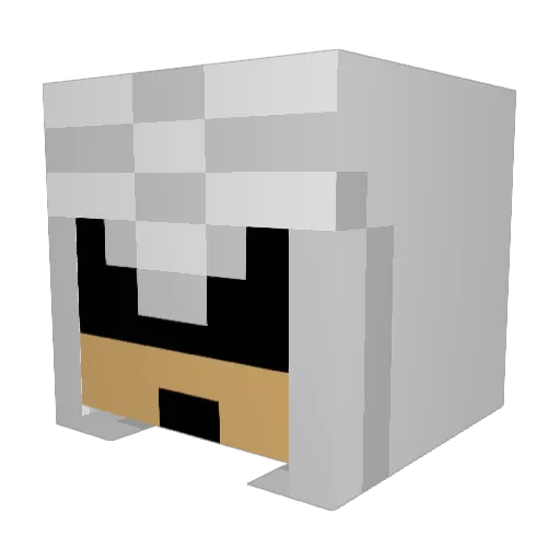 tktellez Minecraft avatar head, 3D render