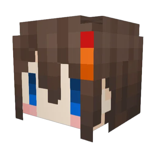 tkyem Minecraft avatar head, 3D render