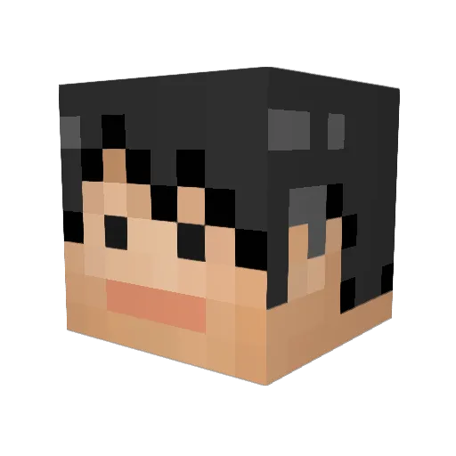 tkyking Minecraft avatar head, 3D render
