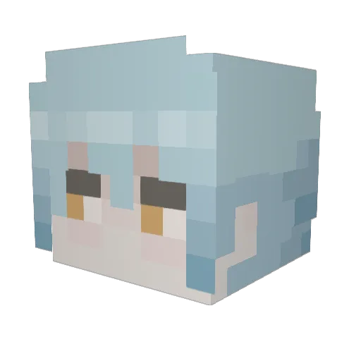 tkymasters Minecraft avatar head, 3D render