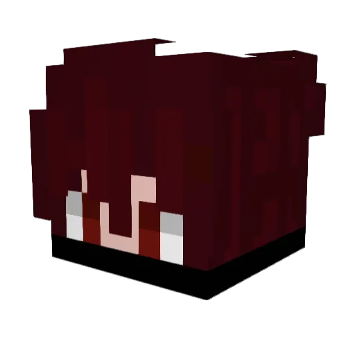 tkzito Minecraft avatar head, 3D render