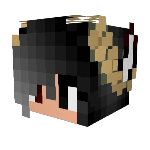 tl_love18 Minecraft avatar head, 3D render