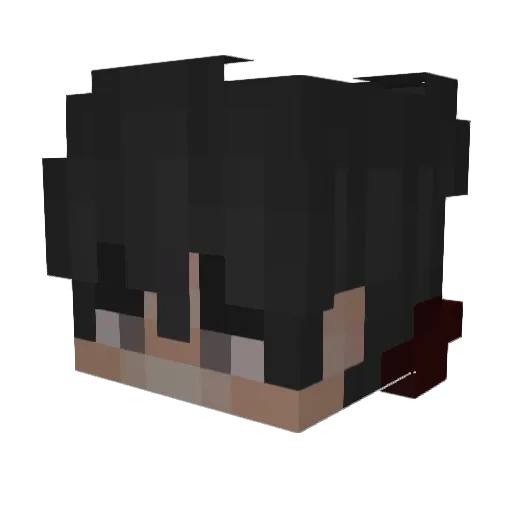 tlcinrt Minecraft avatar head, 3D render