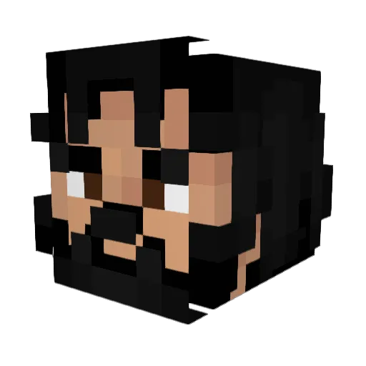 tlover3k Minecraft avatar head, 3D render