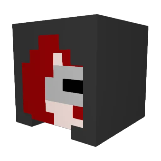 tlsRMD Minecraft avatar head, 3D render