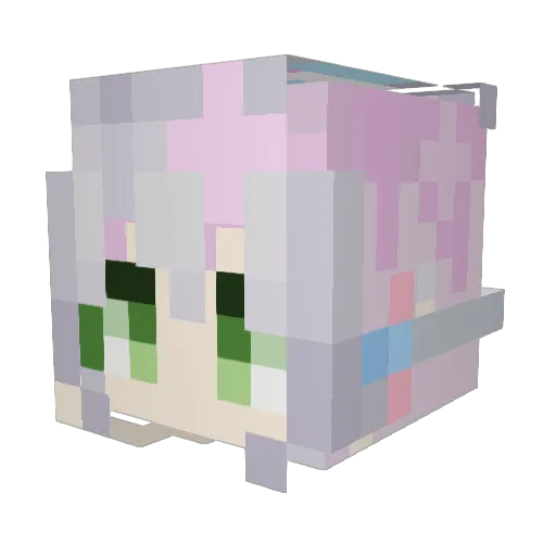 tlsdnjsdn Minecraft avatar head, 3D render