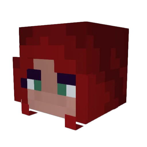 tltev Minecraft avatar head, 3D render