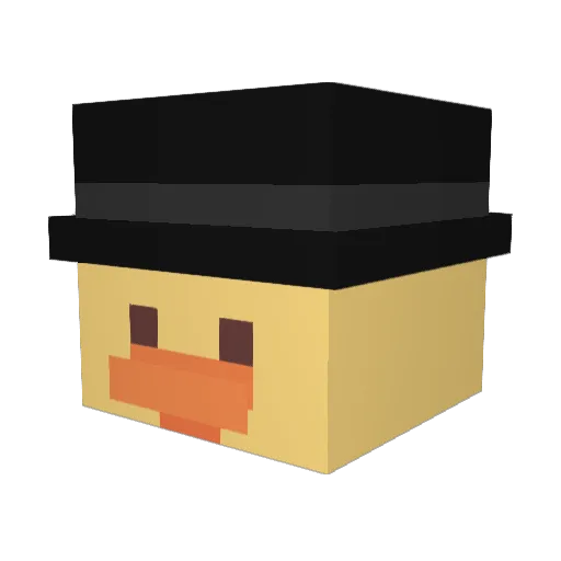 tm6 Minecraft avatar head, 3D render