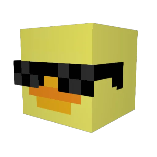 tmac3 Minecraft avatar head, 3D render