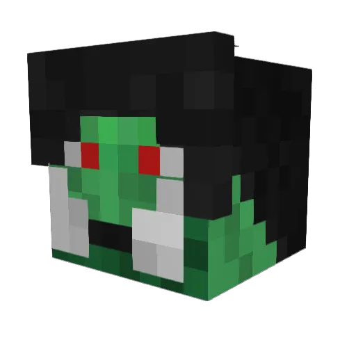 tmack08 Minecraft avatar head, 3D render