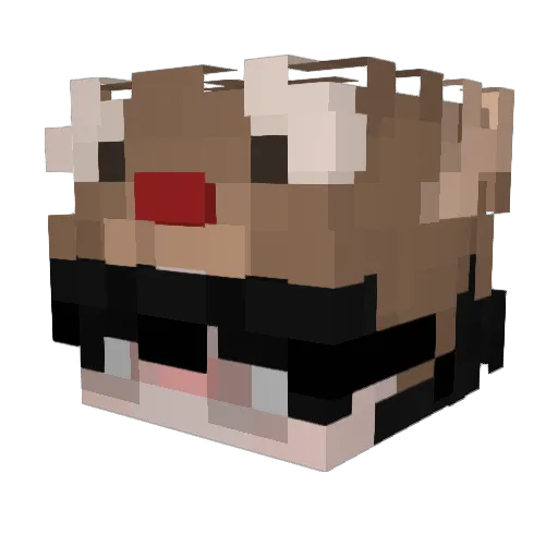 tmaks1108 Minecraft avatar head, 3D render