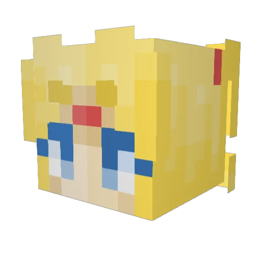 tmalynn Minecraft avatar head, 3D render