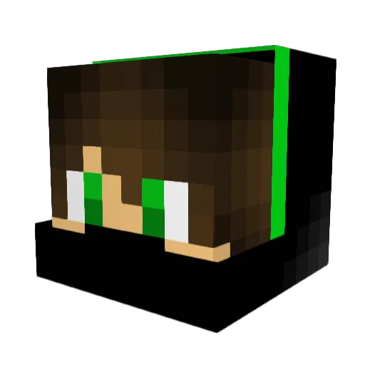 tmanNice Minecraft avatar head, 3D render