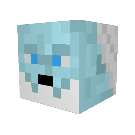 tmanfart Minecraft avatar head, 3D render
