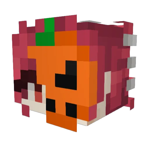 tmatoe Minecraft avatar head, 3D render