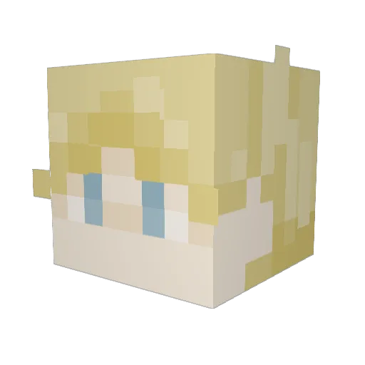 tmazid0 Minecraft avatar head, 3D render