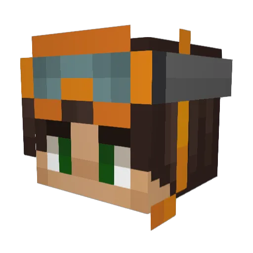 tmcwillis Minecraft avatar head, 3D render