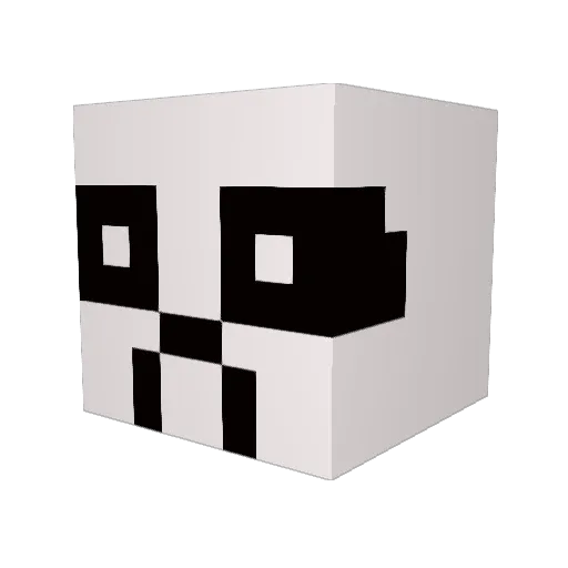tmdals Minecraft avatar head, 3D render