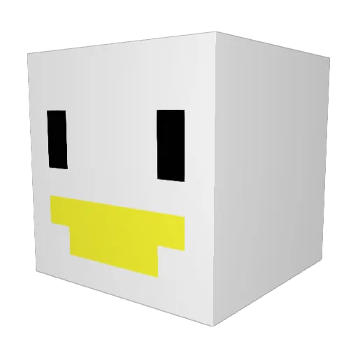 tmdals_21 Minecraft avatar head, 3D render