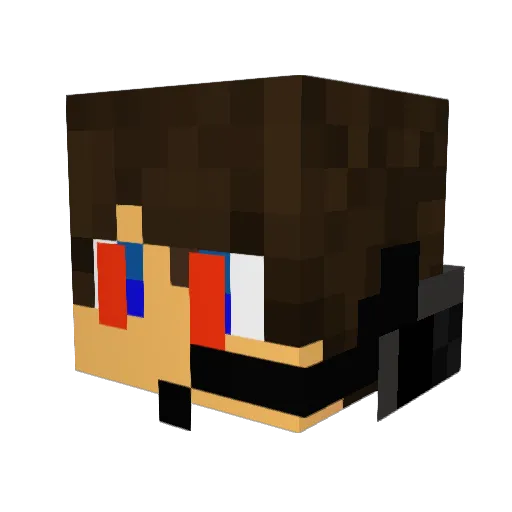 tmdbest123 Minecraft avatar head, 3D render