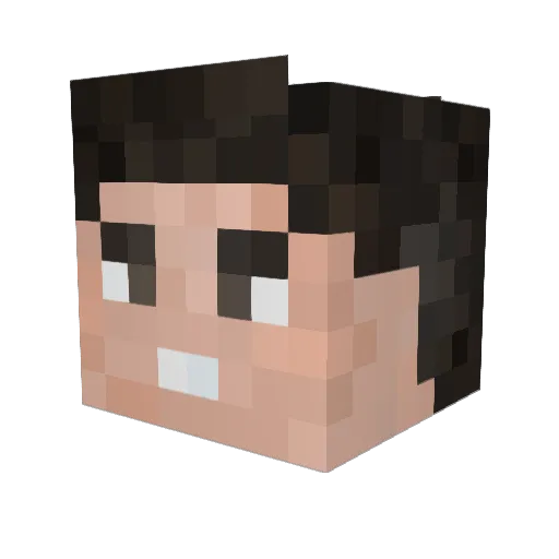 tmdbpg Minecraft avatar head, 3D render