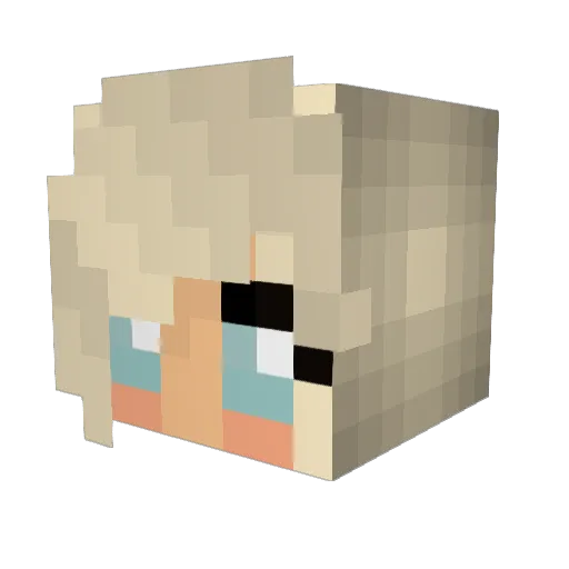 tmeoak Minecraft avatar head, 3D render
