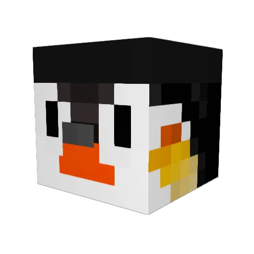 tmfms19 Minecraft avatar head, 3D render