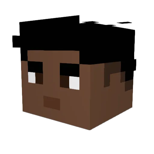 tmikks Minecraft avatar head, 3D render